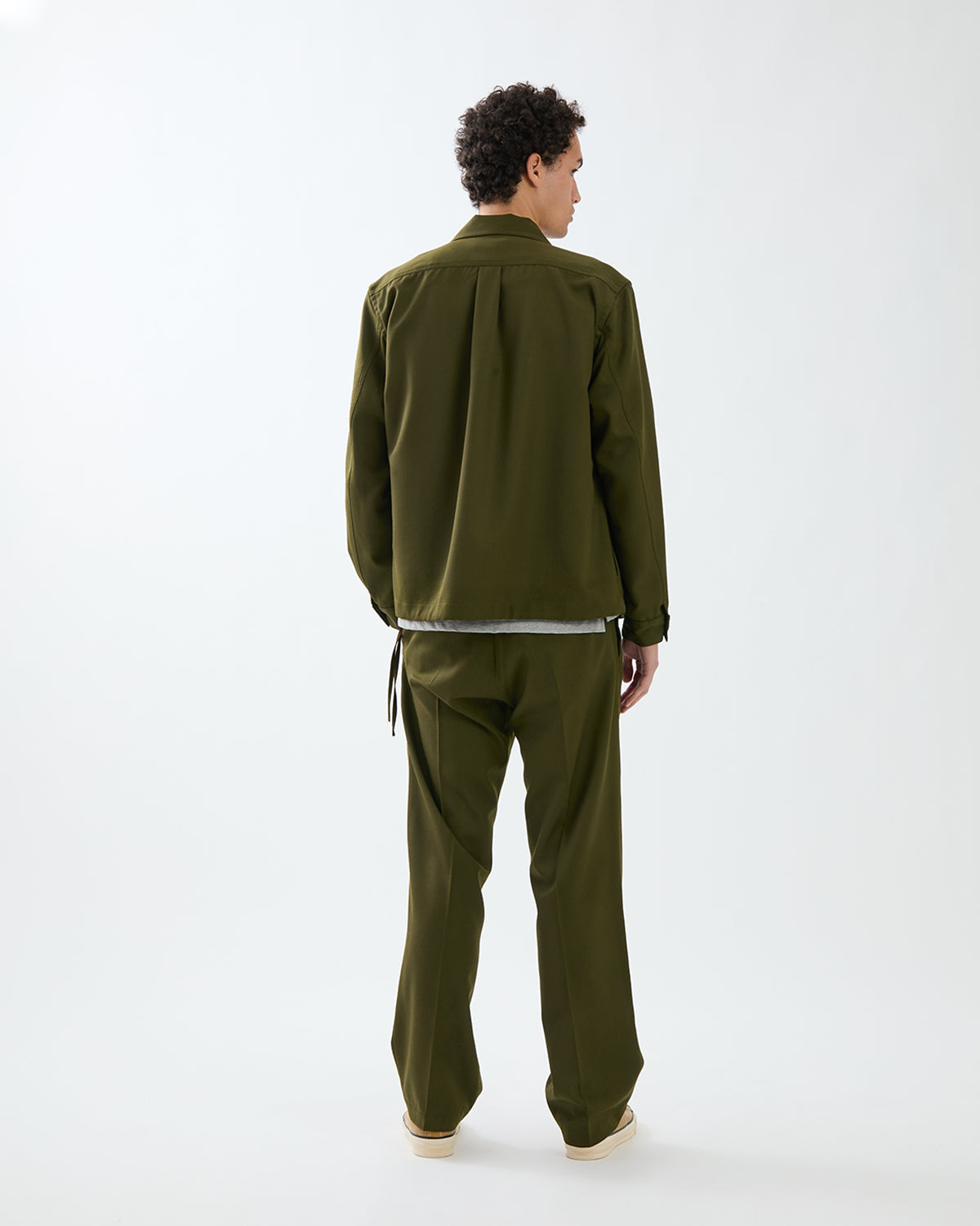 OFFICER EASY TROUSERS WOOL TWILL