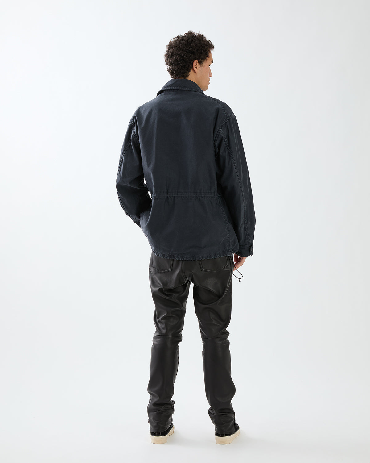 TRUCKER 5P JEANS NARROW SHEEP LEATHER