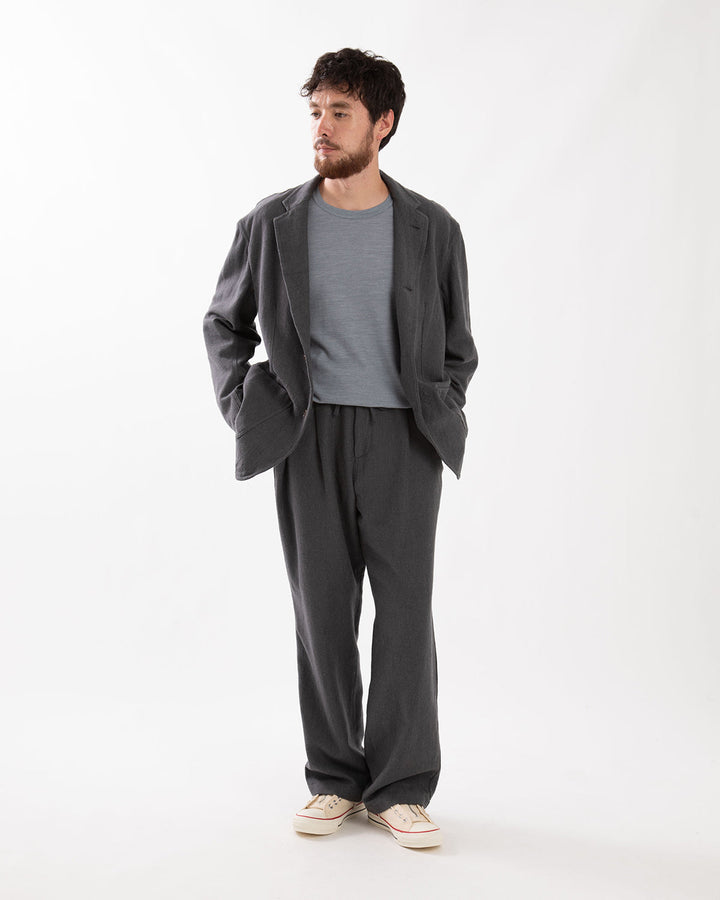 LABORER EASY TROUSERS WOOL COTTON TWILL