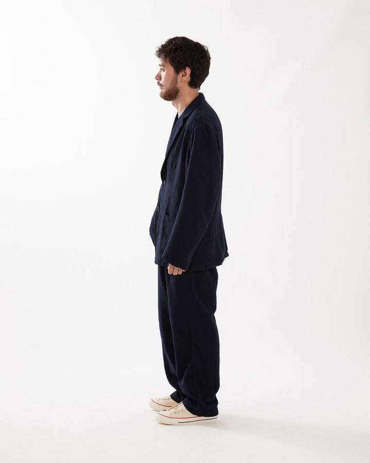 LABORER EASY TROUSERS WOOL COTTON TWILL
