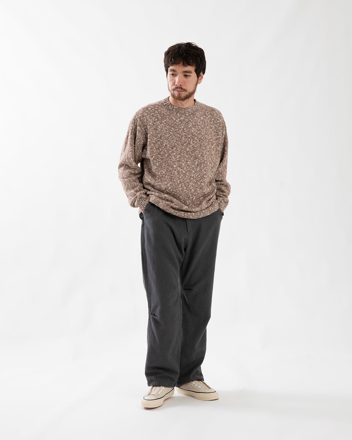 AVIATOR TROUSERS WOOL COTTON TWILL