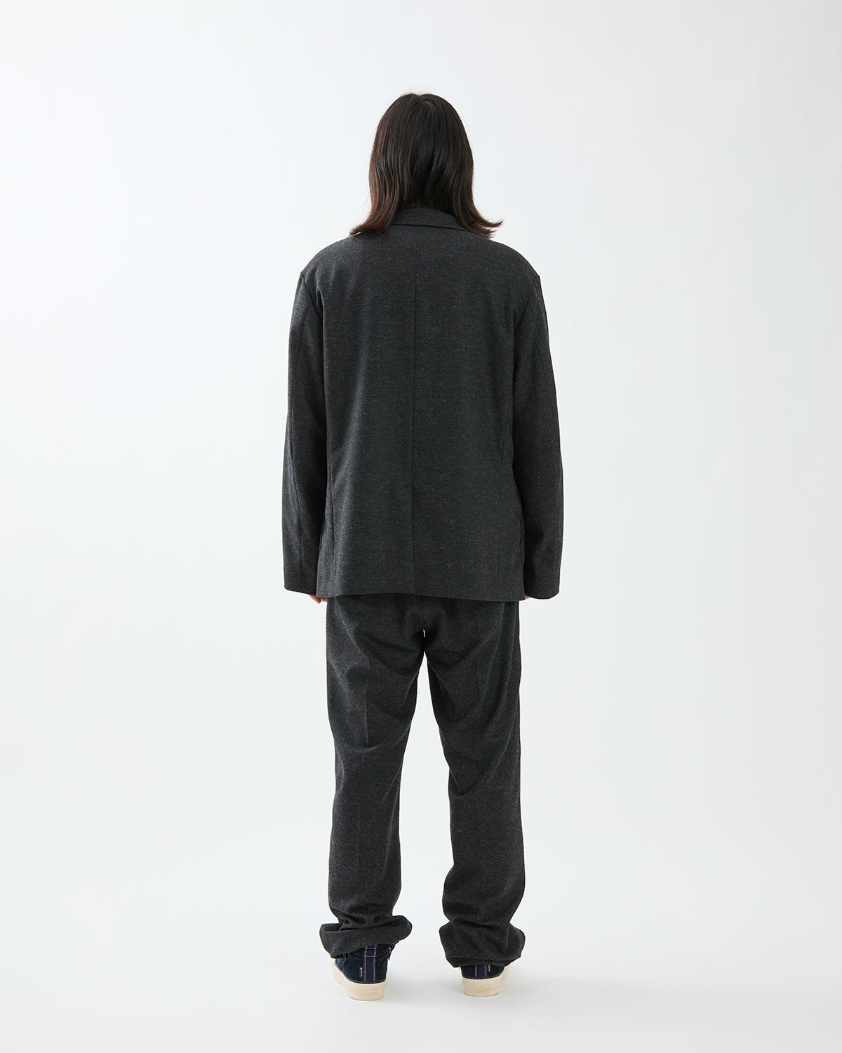 OFFICER EASY TROUSERS WOOL CASHMERE OXFORD
