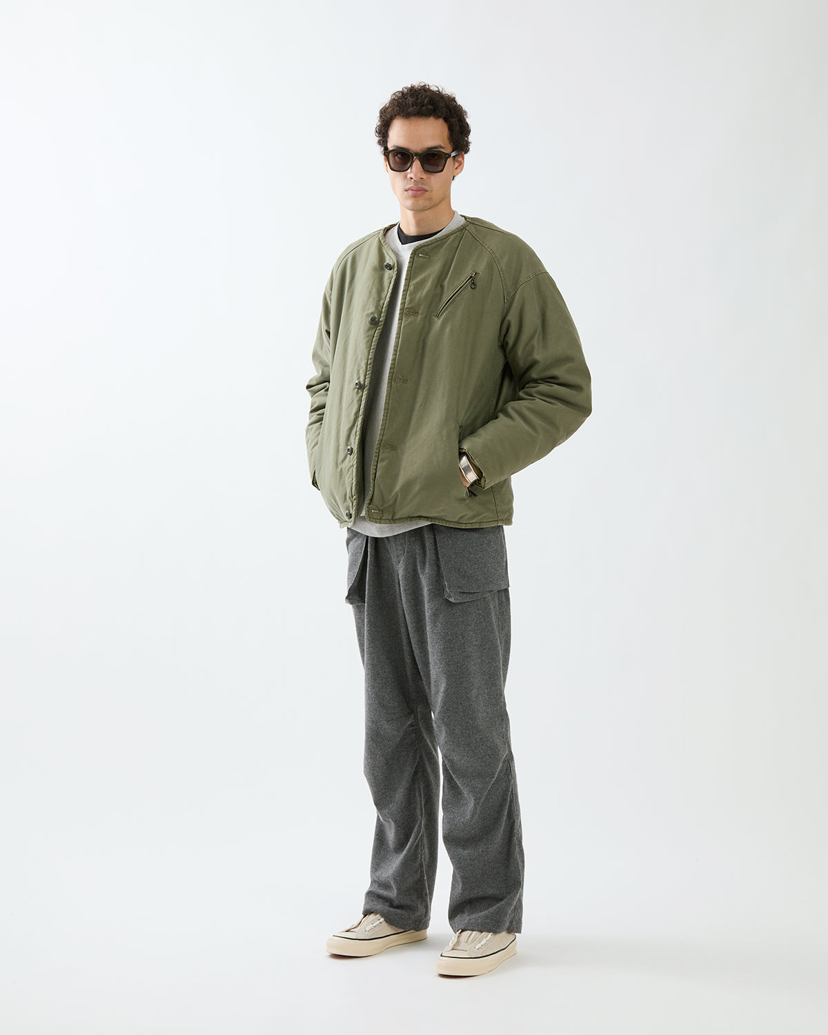 TROOPER 4P TROUSERS WOOL CASHMERE OXFORD