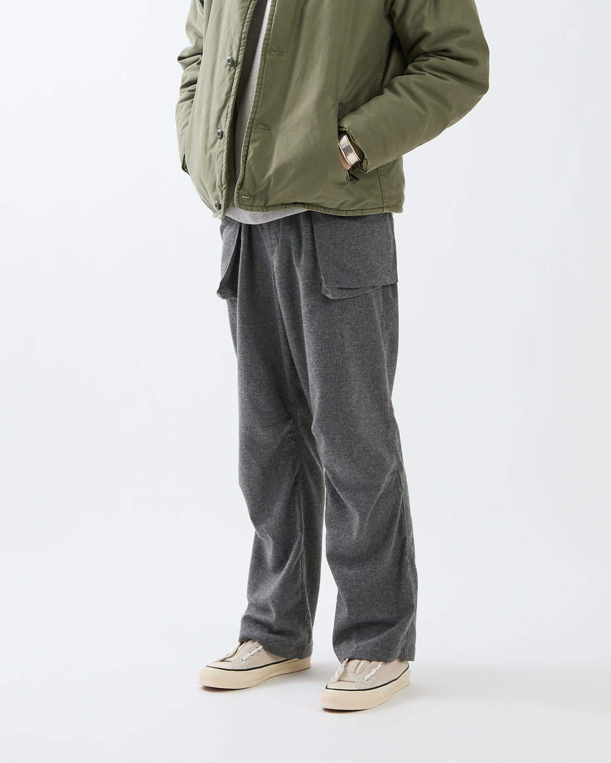 TROOPER 4P TROUSERS WOOL CASHMERE OXFORD
