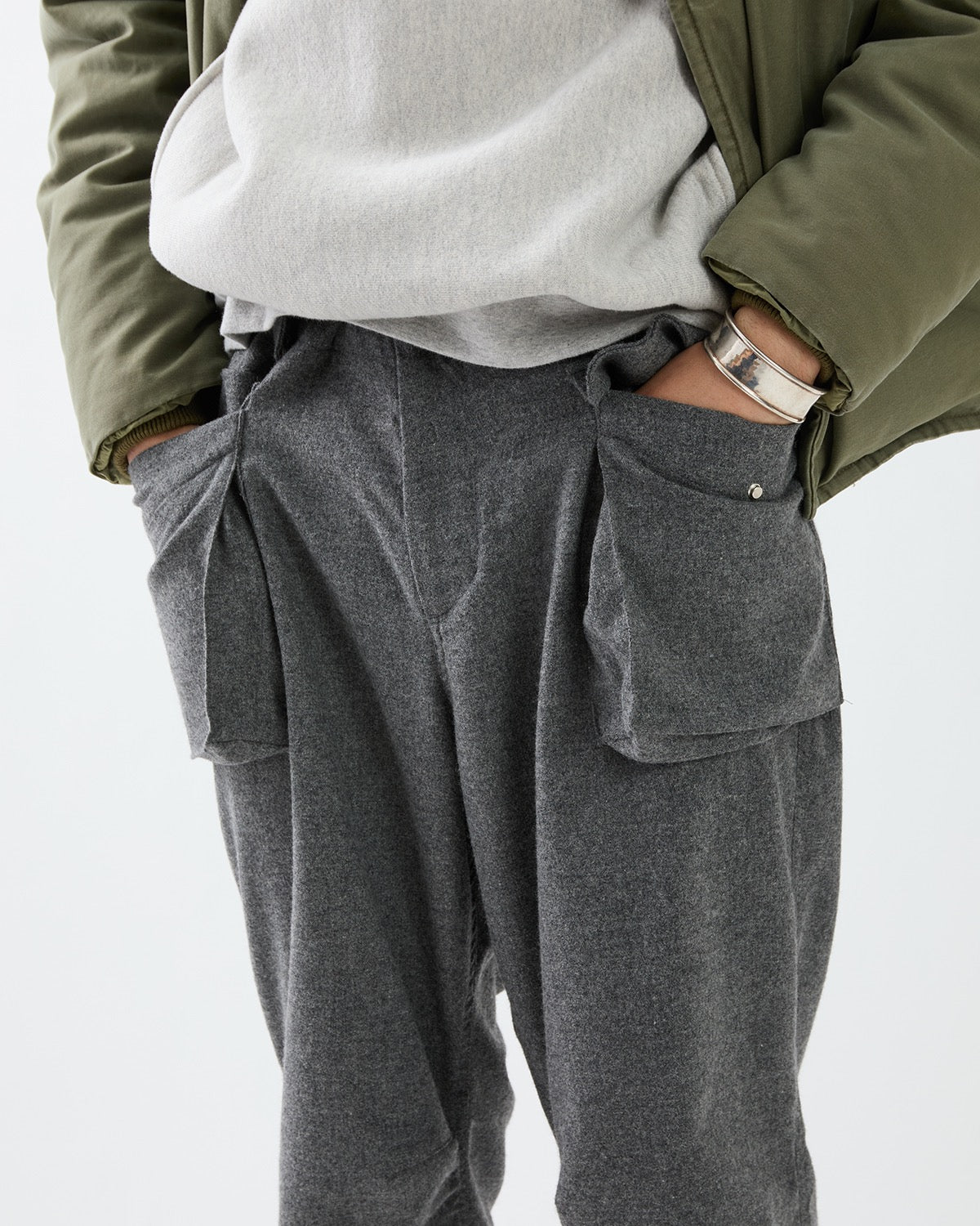 TROOPER 4P TROUSERS WOOL CASHMERE OXFORD