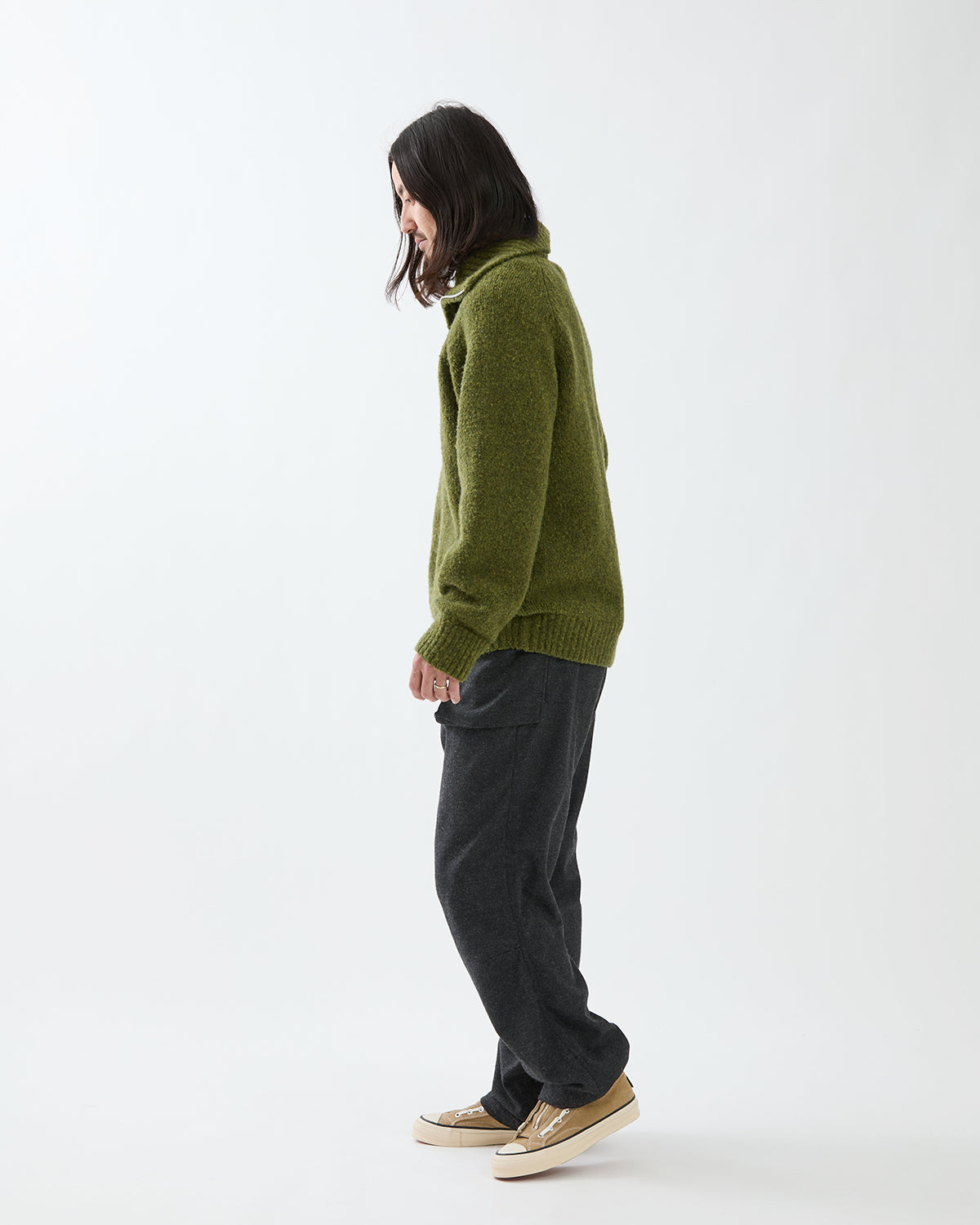 TROOPER 4P TROUSERS WOOL CASHMERE OXFORD