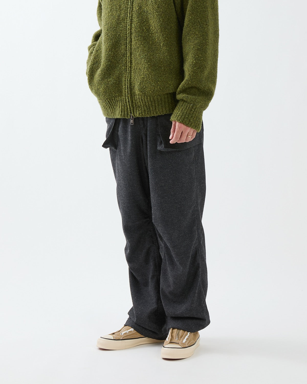 TROOPER 4P TROUSERS WOOL CASHMERE OXFORD