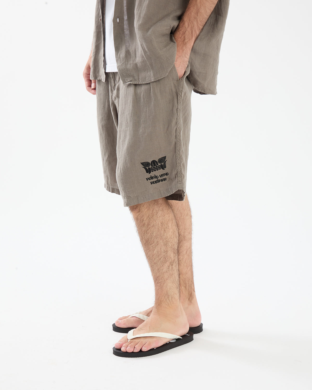 DWELLER EASY SHORTS LINEN CANVAS