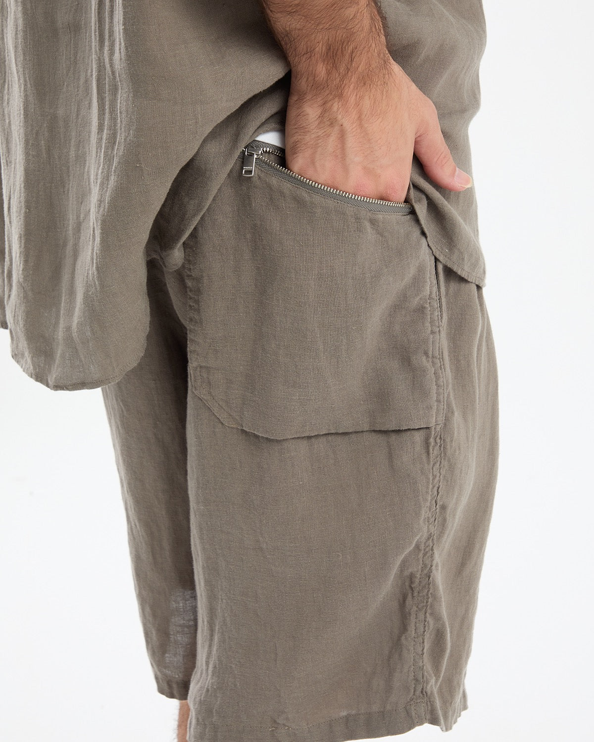 DWELLER EASY SHORTS LINEN CANVAS