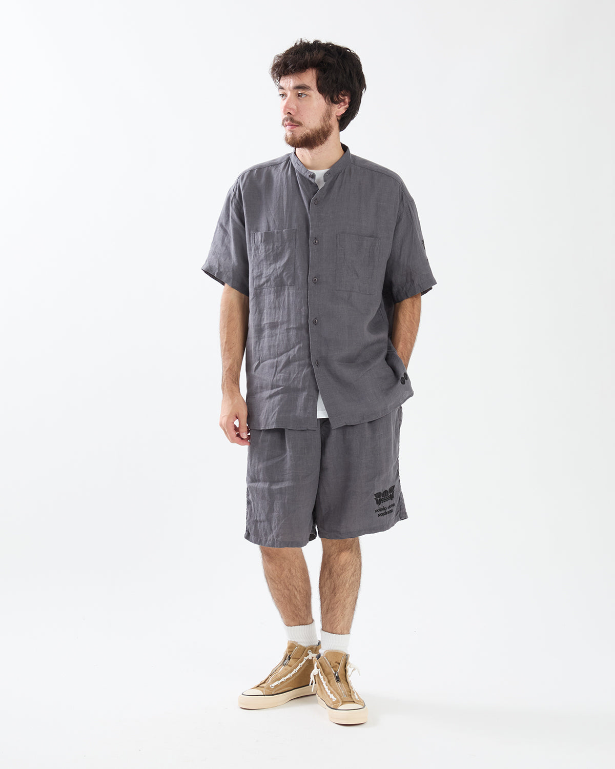 DWELLER EASY SHORTS LINEN CANVAS