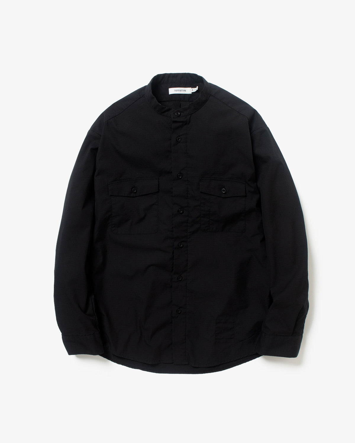 WORKER STAND COLLAR SHIRT C/P RIPSTOP STRETCH