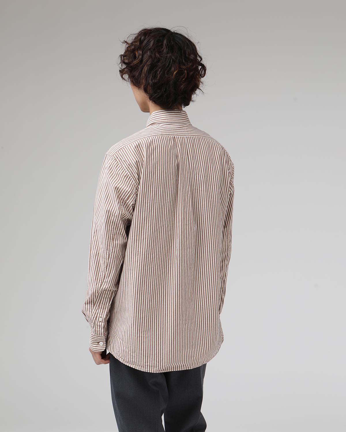 DWELLER B.D. SHIRT COTTON TYPEWRITER LONDON STRIPE