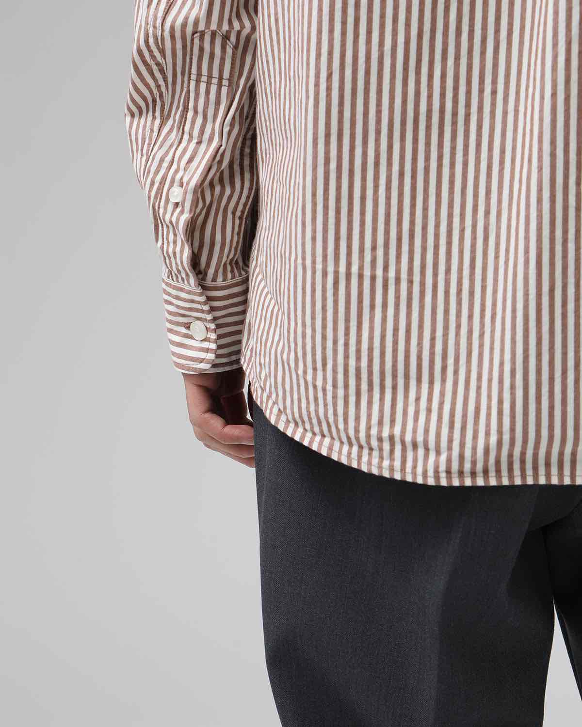 DWELLER B.D. SHIRT COTTON TYPEWRITER LONDON STRIPE