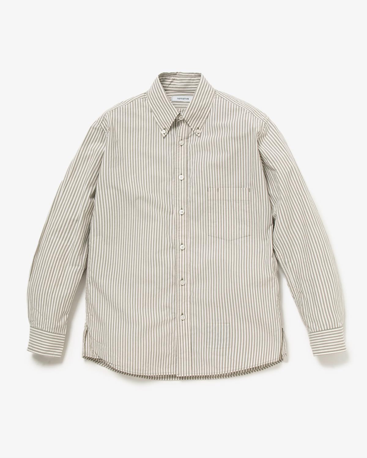 DWELLER B.D. SHIRT COTTON TYPEWRITER LONDON STRIPE