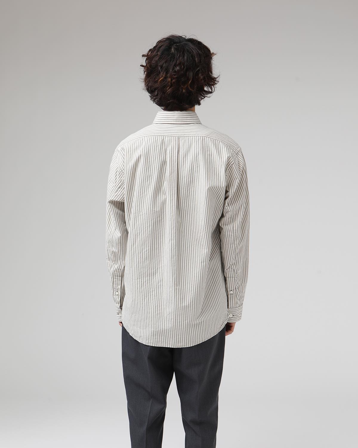 DWELLER B.D. SHIRT COTTON TYPEWRITER LONDON STRIPE