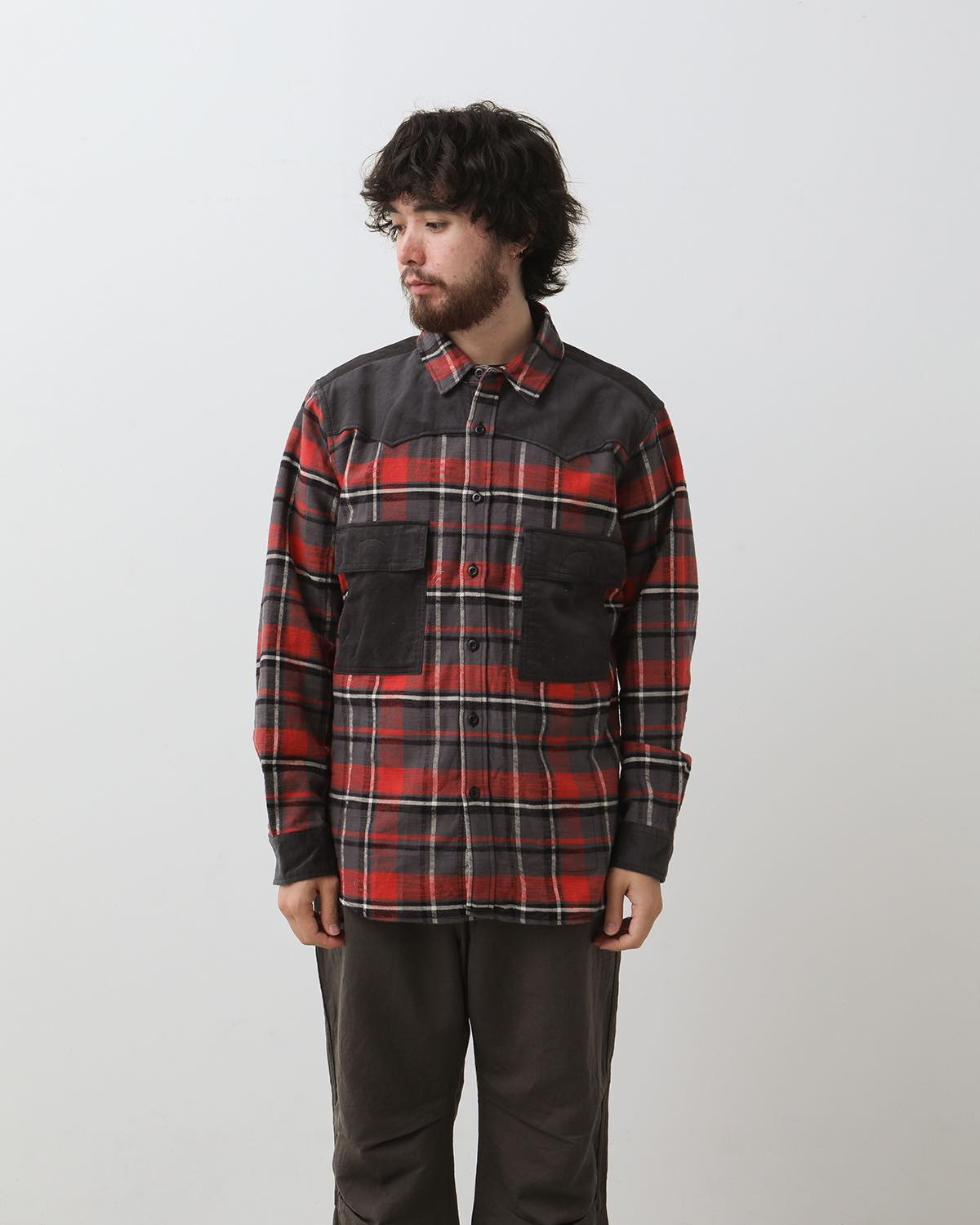 EXPLORER SHIRT COTTON SLUB FLANNEL CHECK