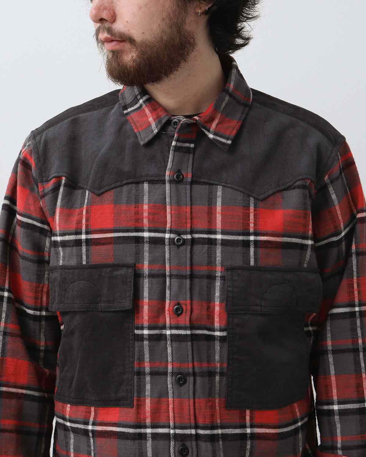 EXPLORER SHIRT COTTON SLUB FLANNEL CHECK