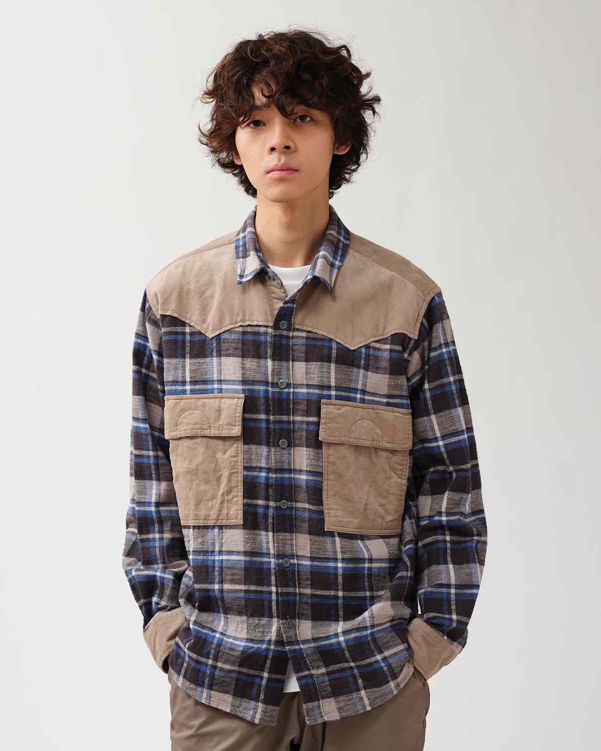 EXPLORER SHIRT COTTON SLUB FLANNEL CHECK