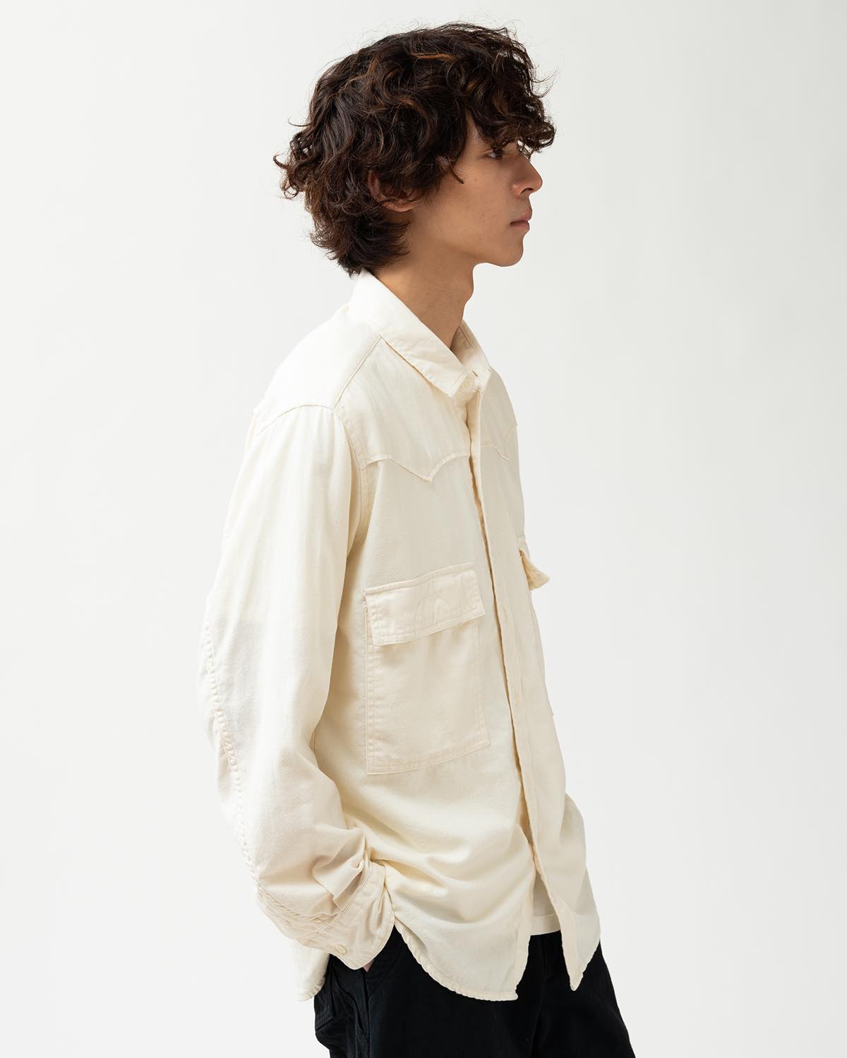 EXPLORER SHIRT COTTON SILK NEP TWILL