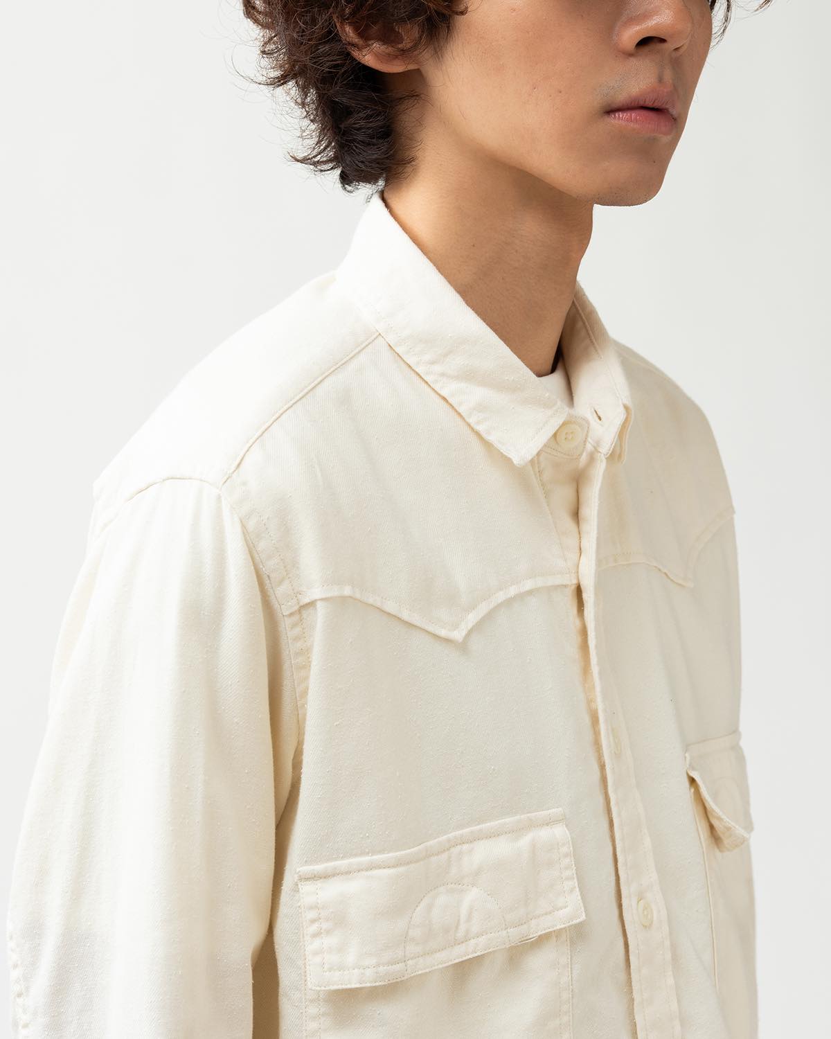 EXPLORER SHIRT COTTON SILK NEP TWILL