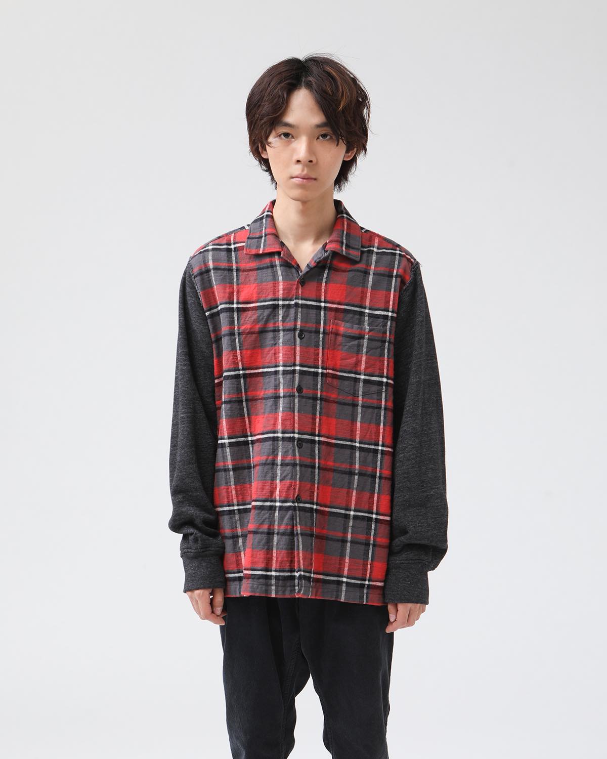 VOYAGER SHIRT COTTON SLUB FLANNEL CHECK