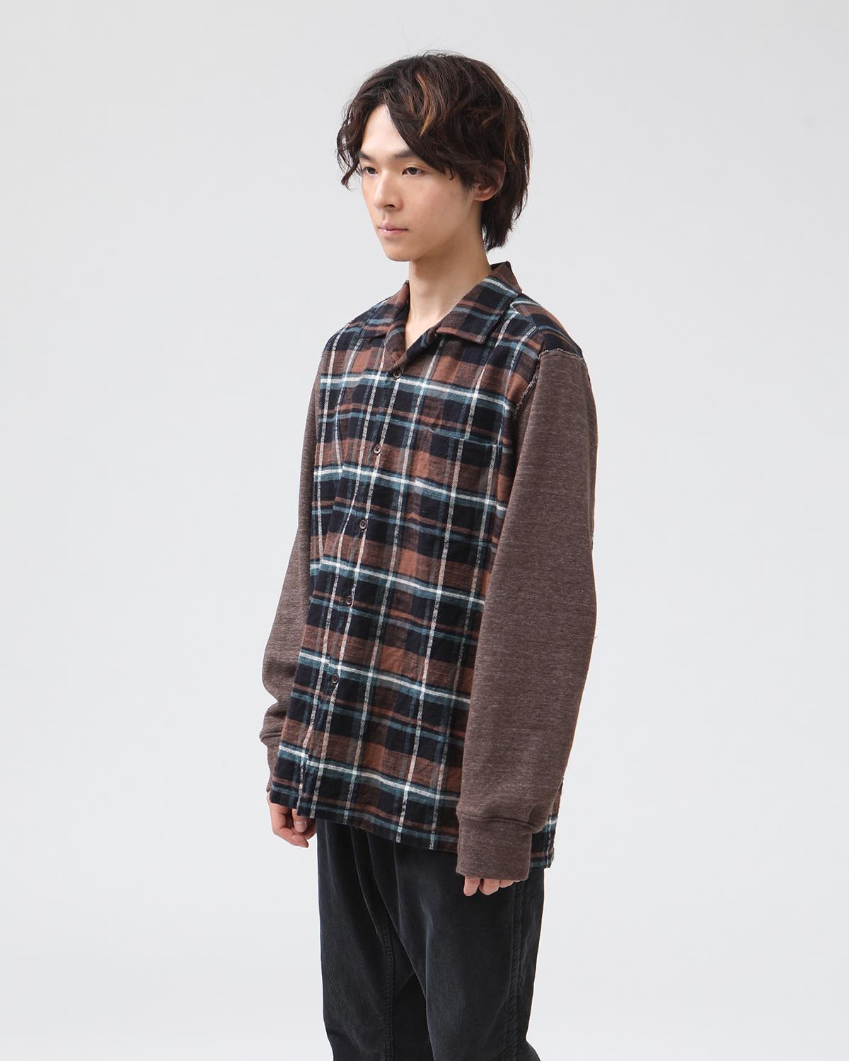 VOYAGER SHIRT COTTON SLUB FLANNEL CHECK