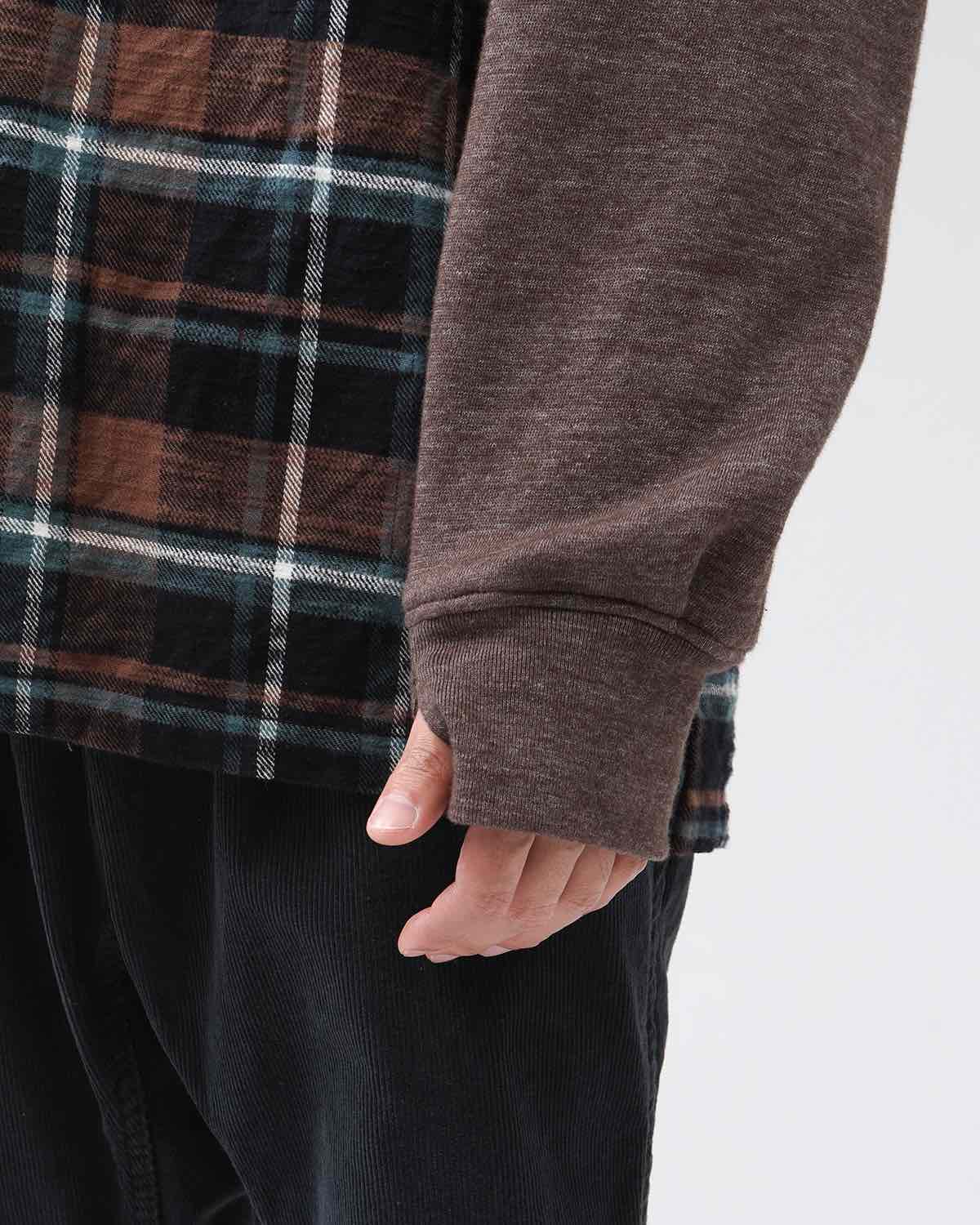 VOYAGER SHIRT COTTON SLUB FLANNEL CHECK