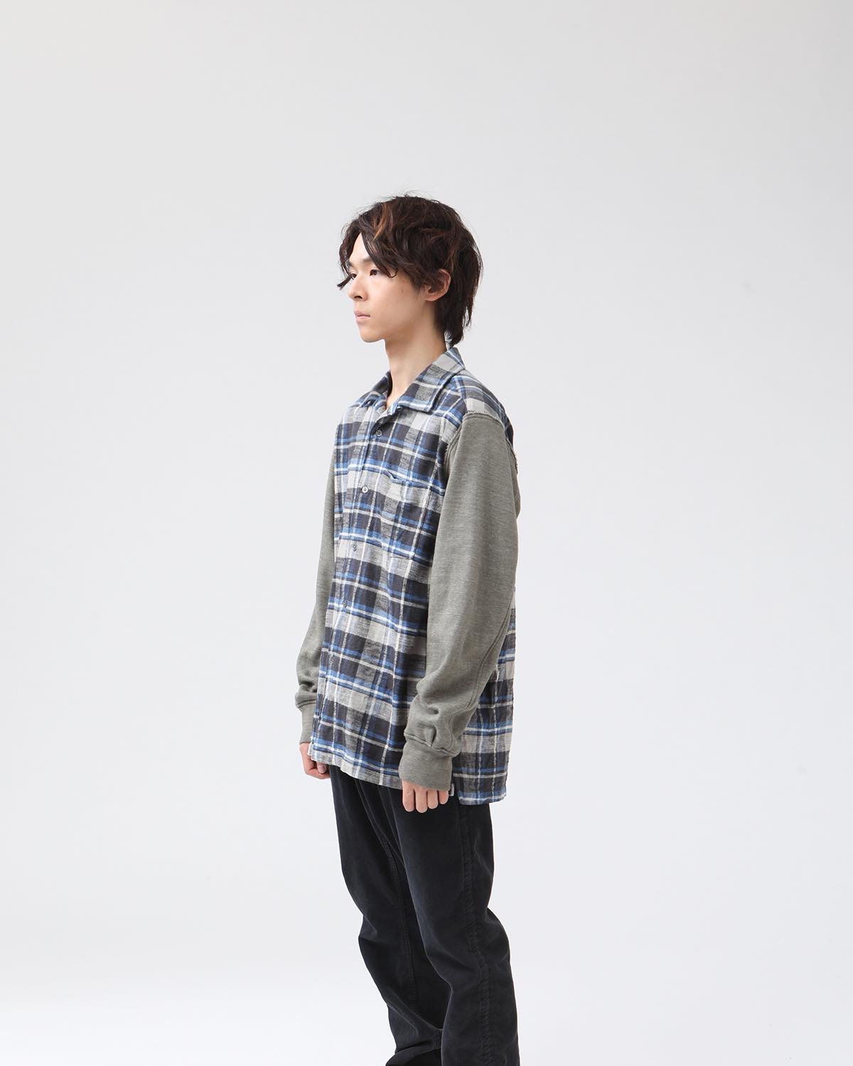 VOYAGER SHIRT COTTON SLUB FLANNEL CHECK