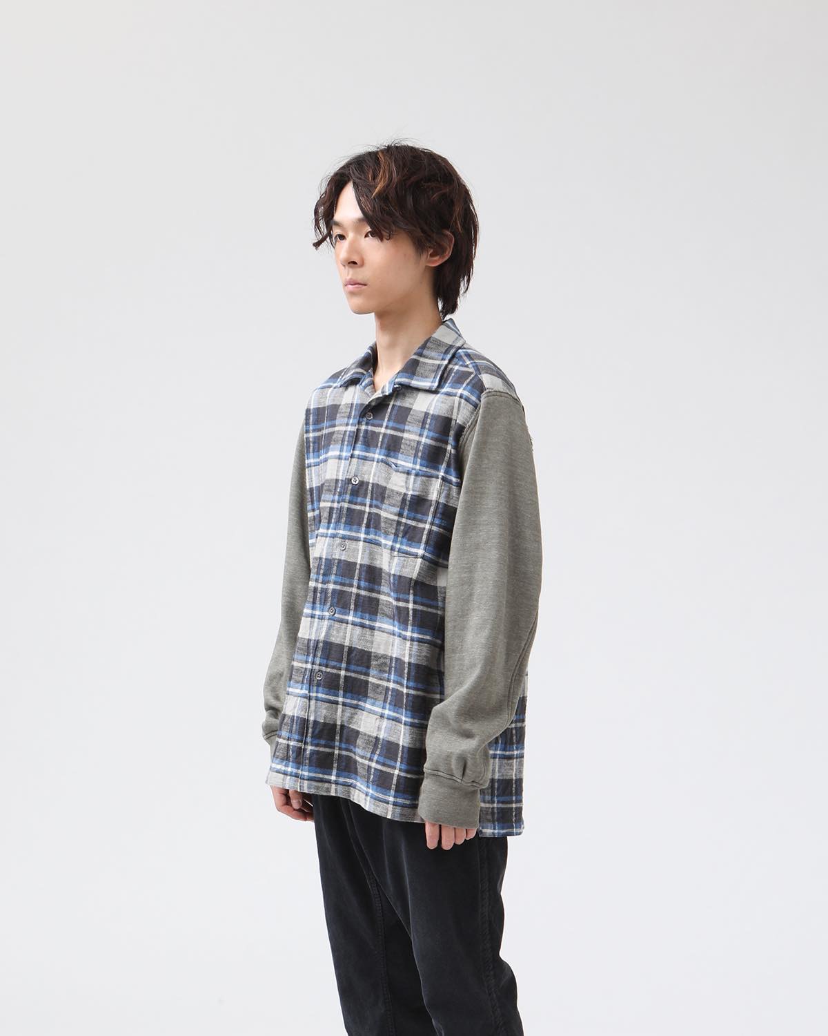 VOYAGER SHIRT COTTON SLUB FLANNEL CHECK