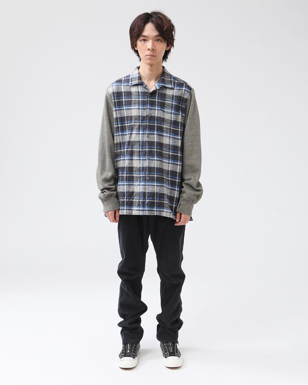 VOYAGER SHIRT COTTON SLUB FLANNEL CHECK