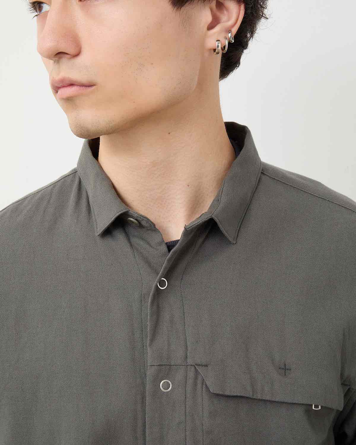 WORKER ZIP SHIRT C/Li TWILL