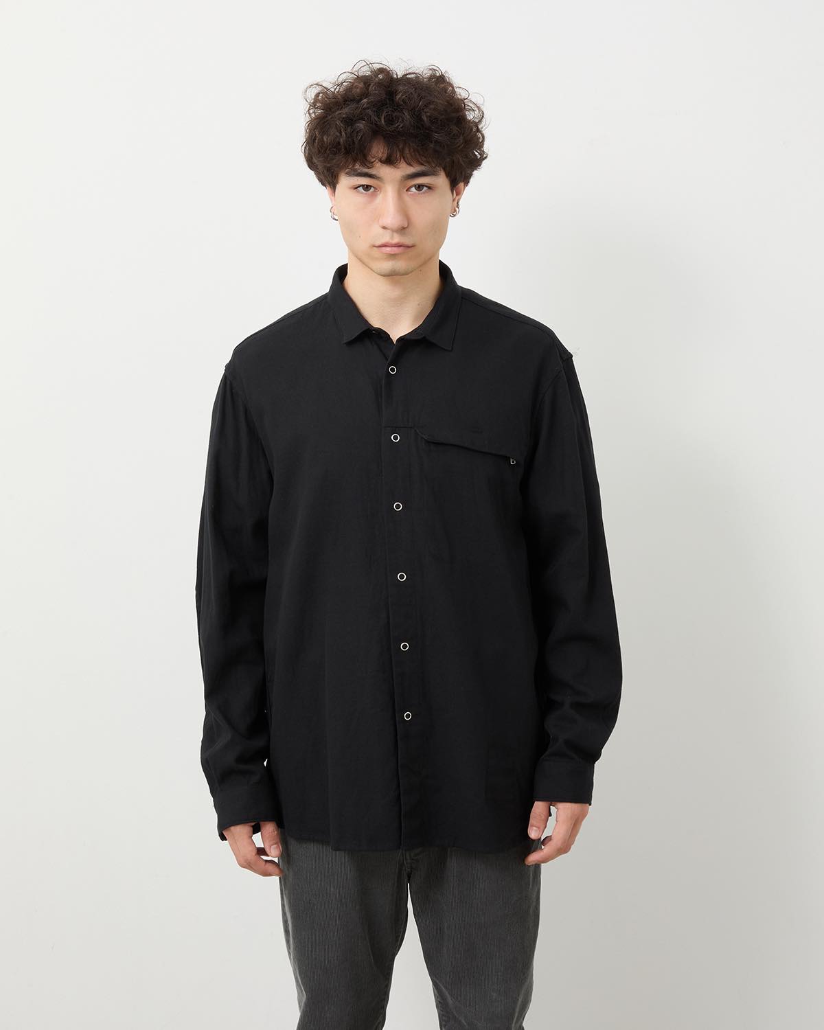 WORKER ZIP SHIRT C/Li TWILL