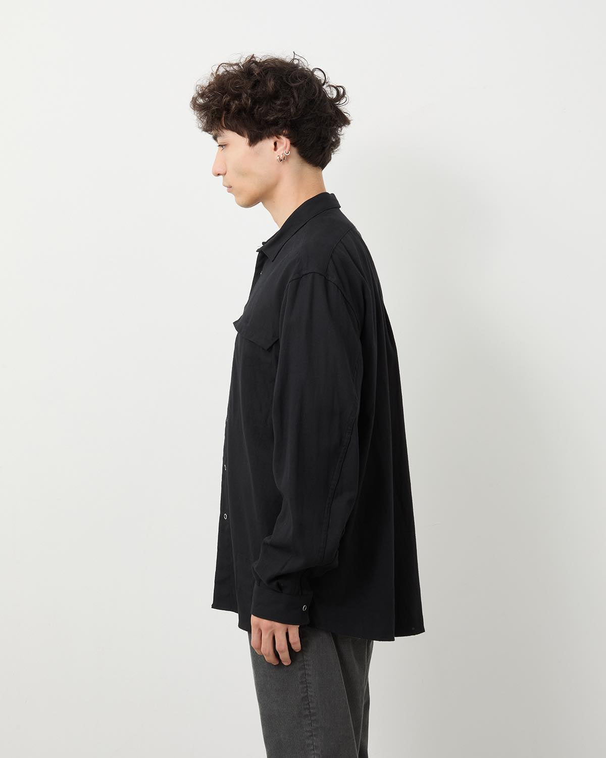 WORKER ZIP SHIRT C/Li TWILL