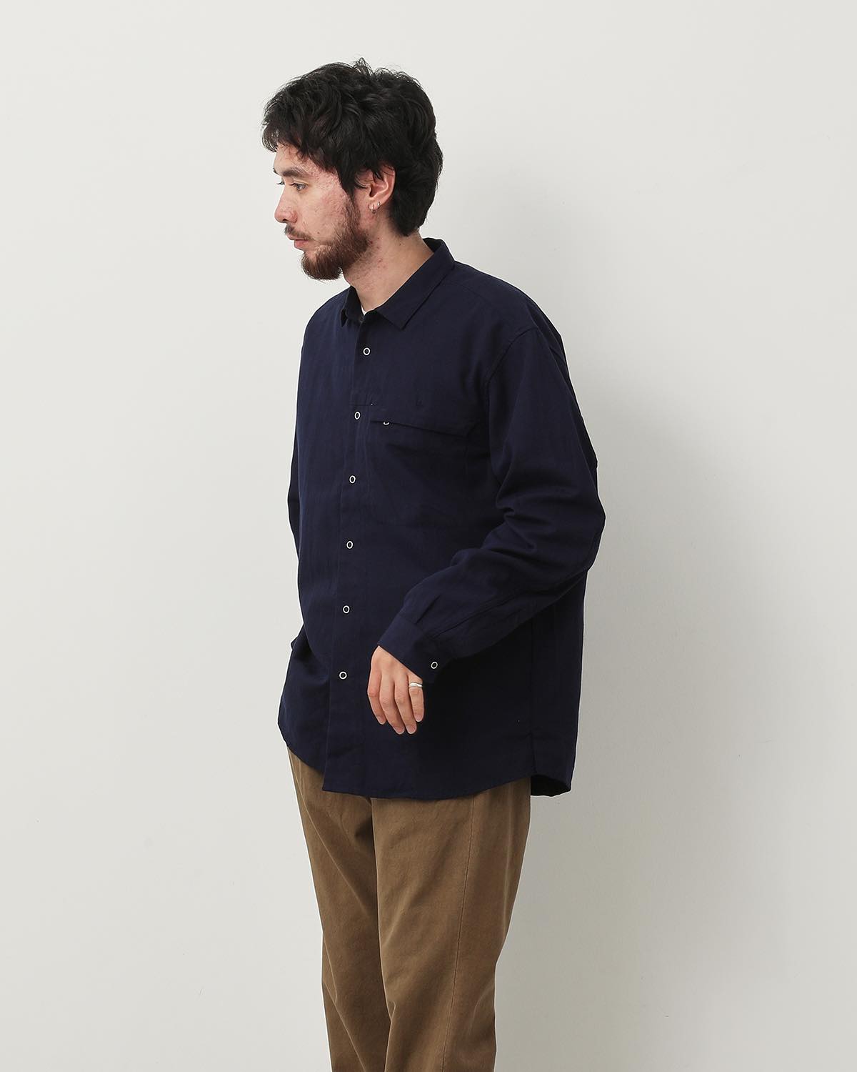 WORKER ZIP SHIRT C/Li TWILL