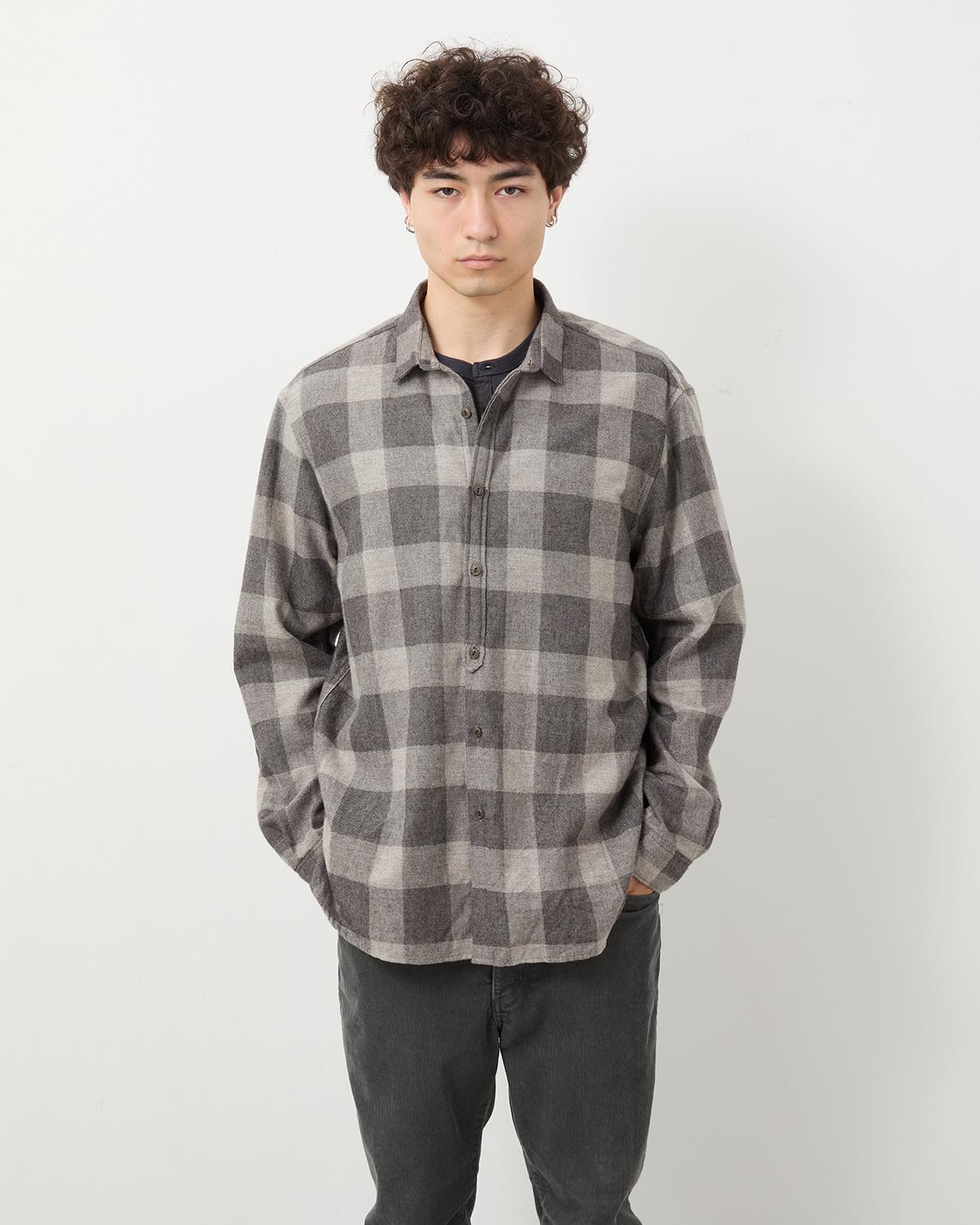 STRANGER SHIRT C/W FLANNEL BLOCK CHECK