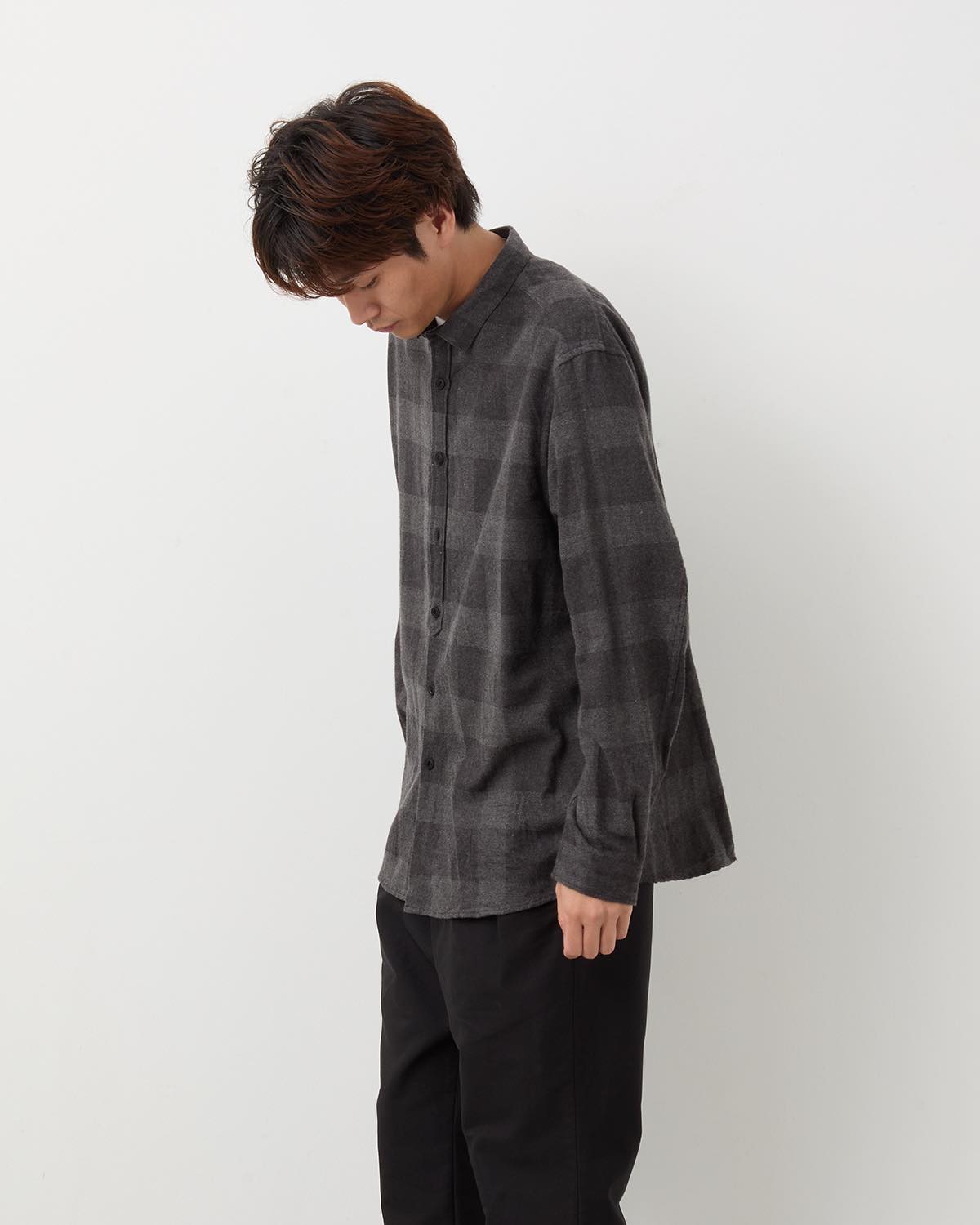 STRANGER SHIRT C/W FLANNEL BLOCK CHECK