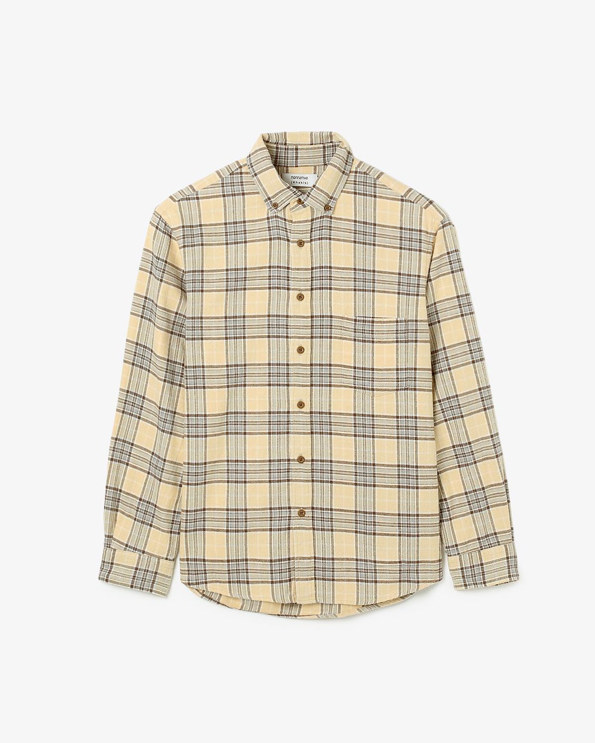 DWELLER B.D. SHIRT COTTON FLANNEL TARTAN CHECK