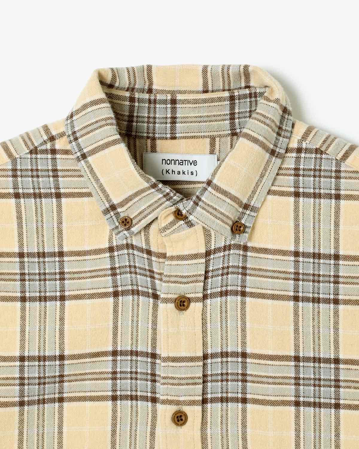 DWELLER B.D. SHIRT COTTON FLANNEL TARTAN CHECK