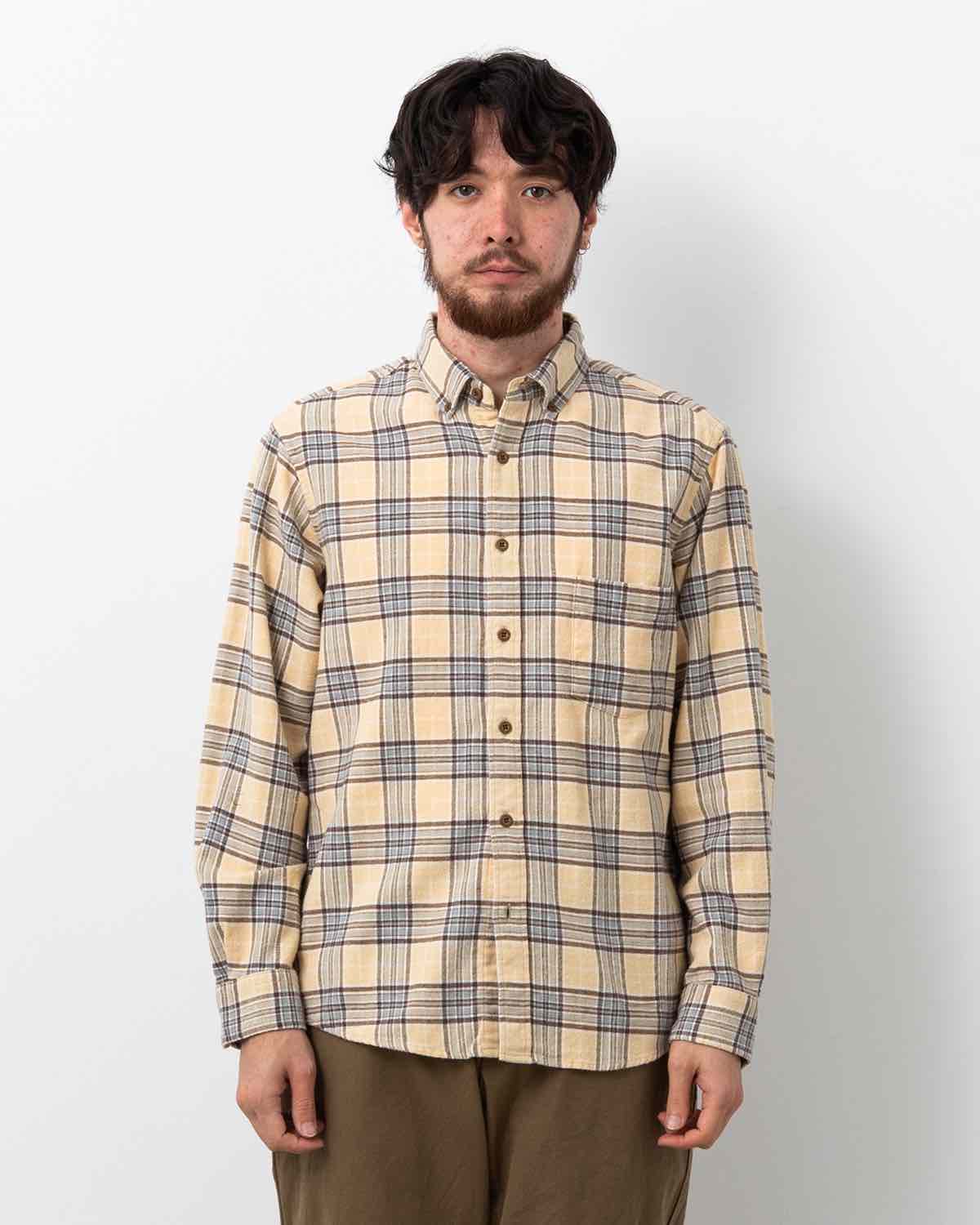 DWELLER B.D. SHIRT COTTON FLANNEL TARTAN CHECK