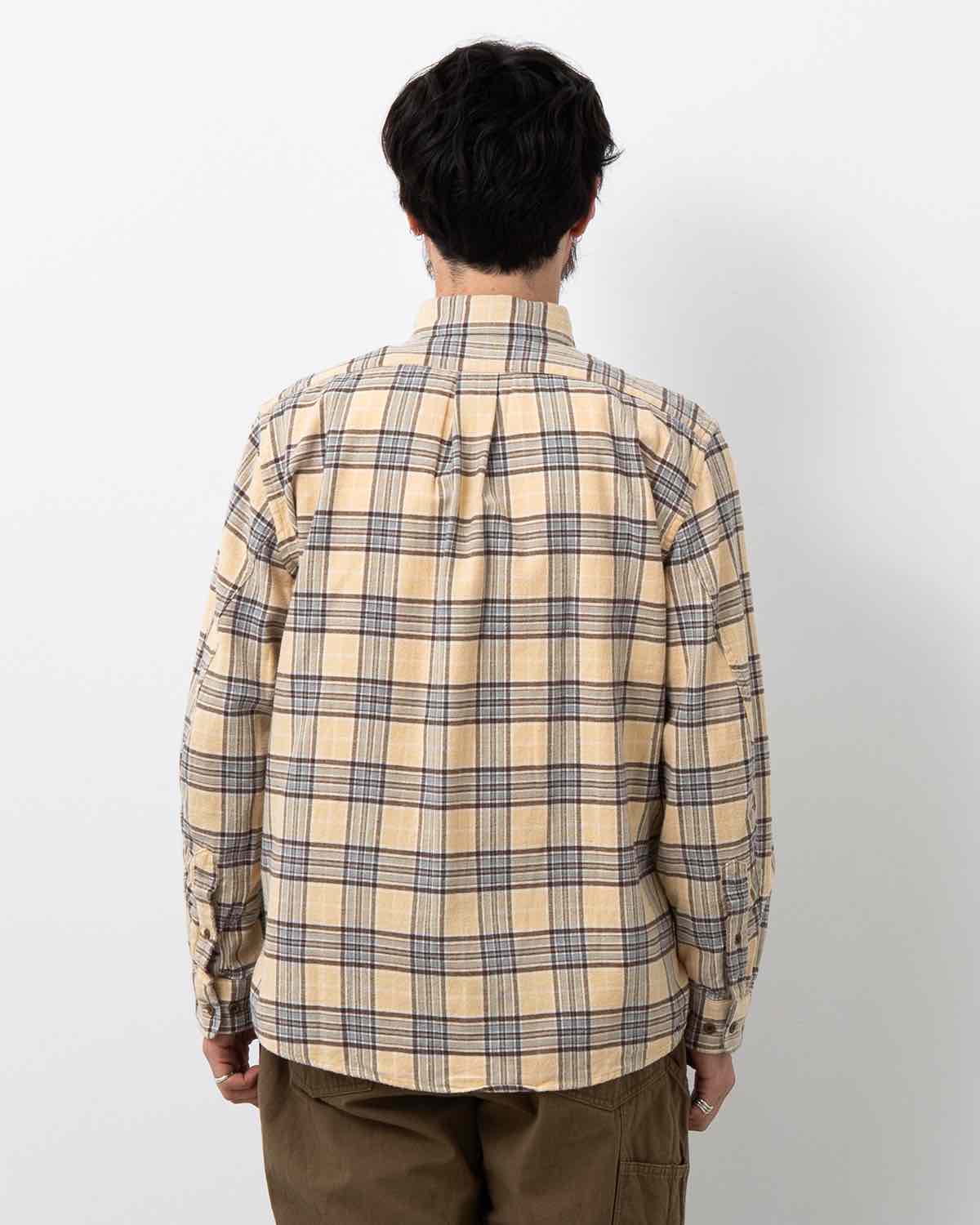 DWELLER B.D. SHIRT COTTON FLANNEL TARTAN CHECK