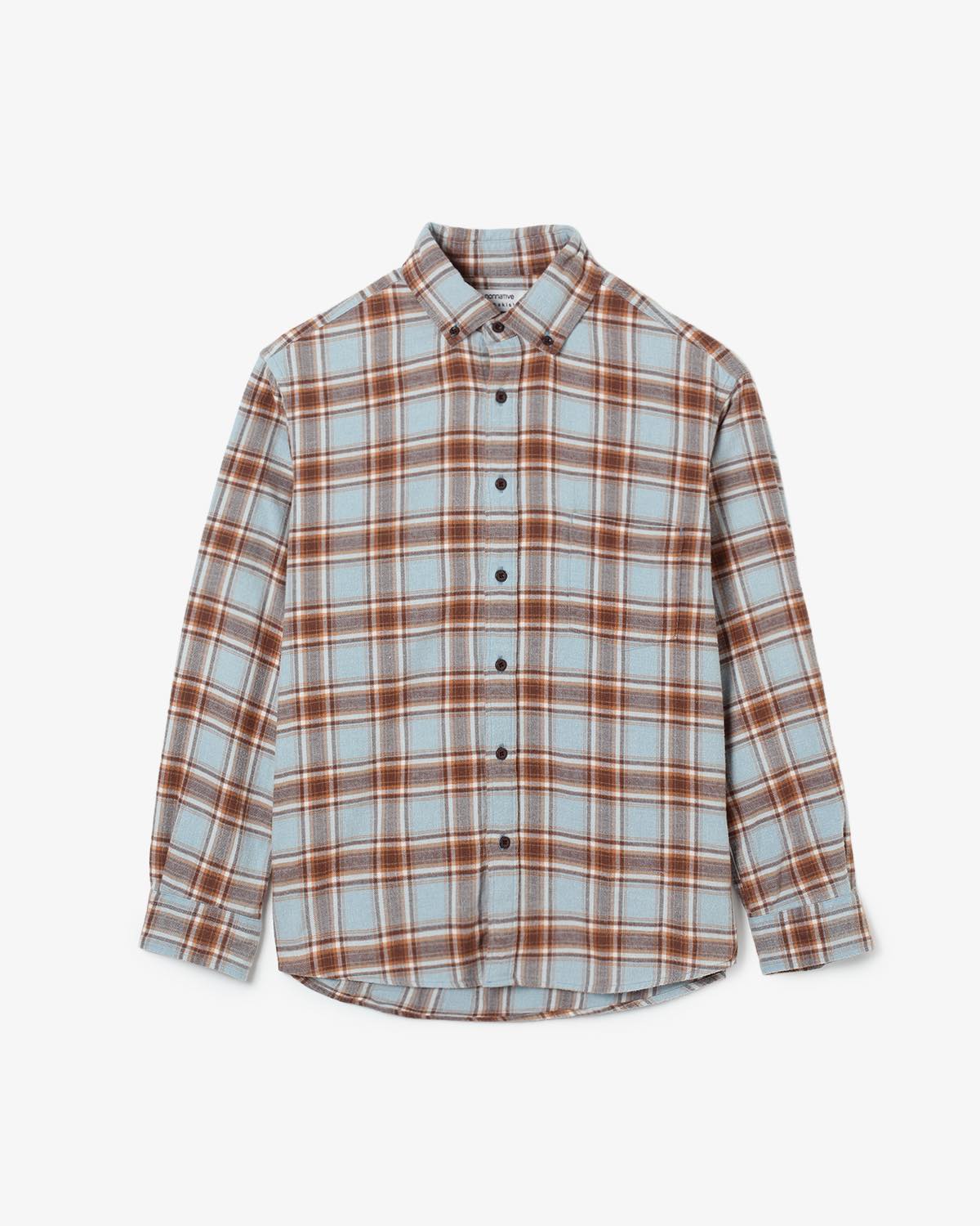 DWELLER B.D. SHIRT COTTON FLANNEL TARTAN CHECK