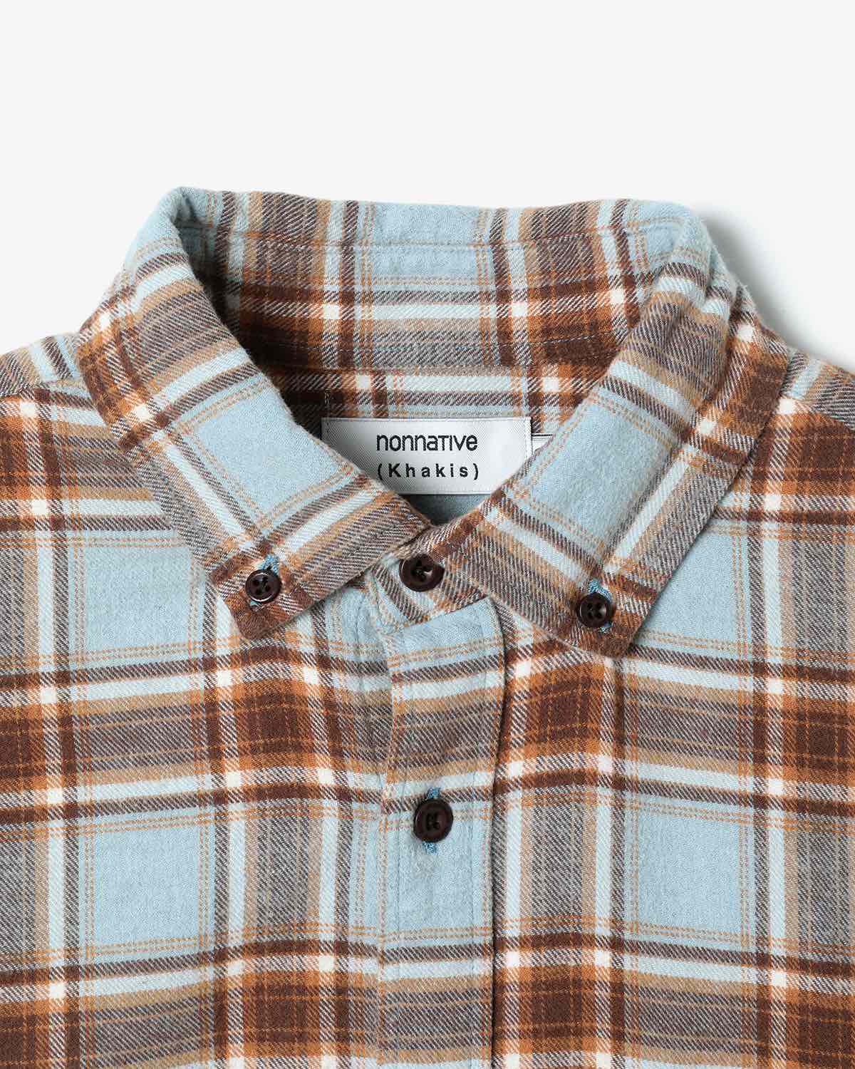 DWELLER B.D. SHIRT COTTON FLANNEL TARTAN CHECK