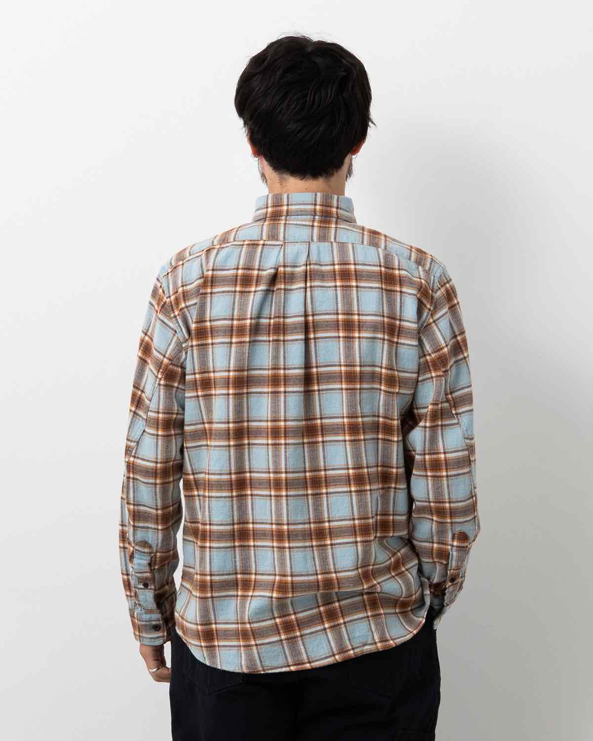 DWELLER B.D. SHIRT COTTON FLANNEL TARTAN CHECK