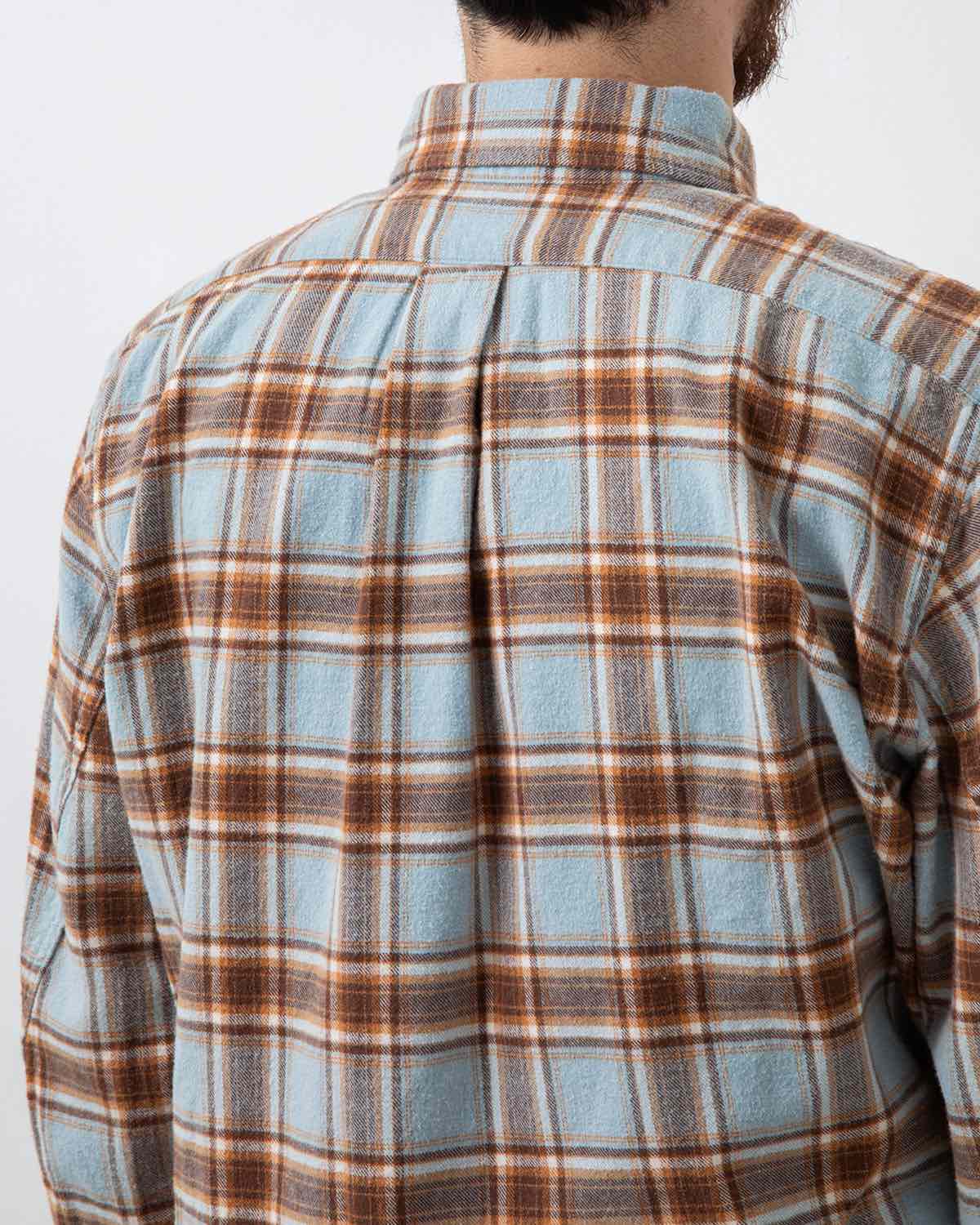 DWELLER B.D. SHIRT COTTON FLANNEL TARTAN CHECK