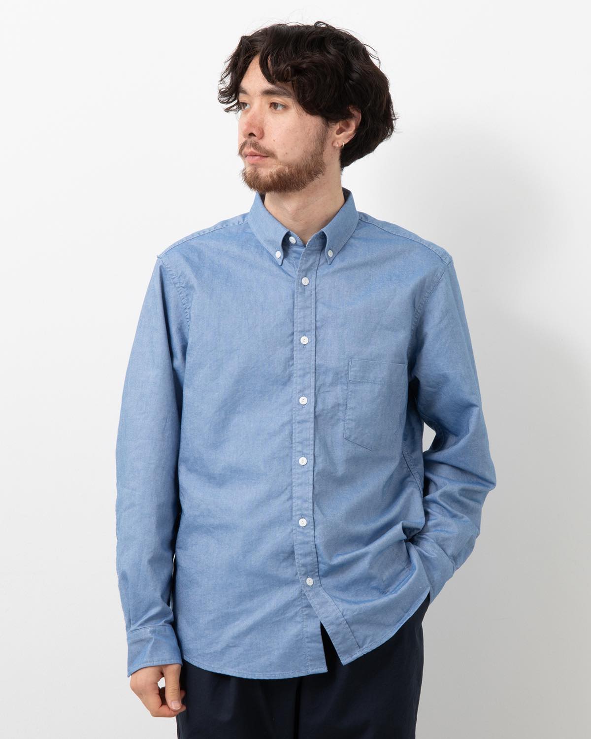 DWELLER B.D. L/S SHIRT COTTON OXFORD