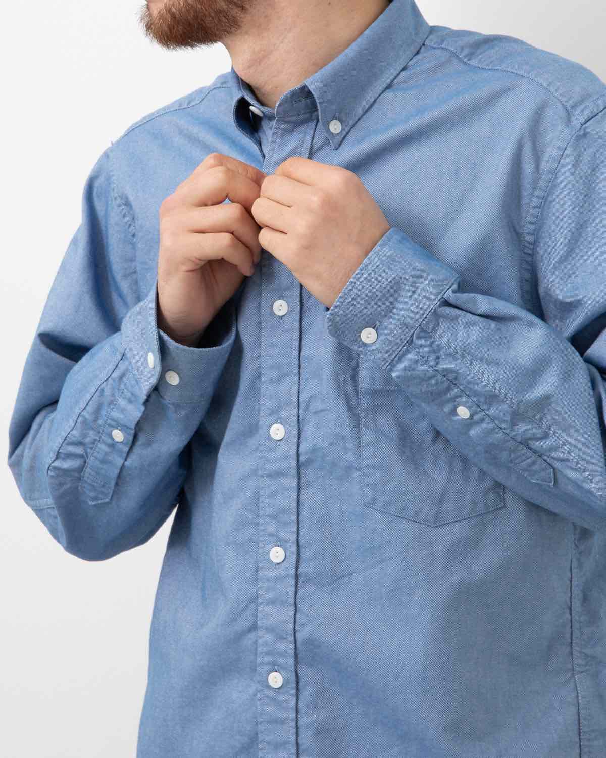 DWELLER B.D. L/S SHIRT COTTON OXFORD