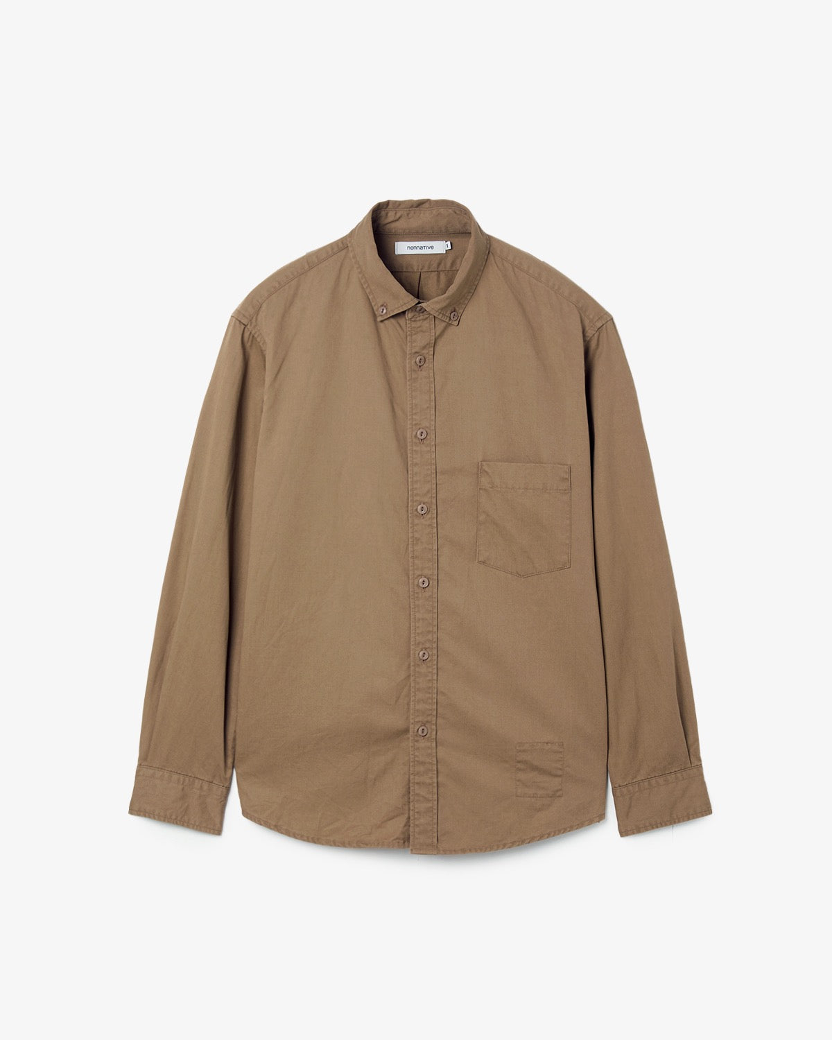 DWELLER B.D. L/S SHIRT C/Li TWILL PIGMENT DYE