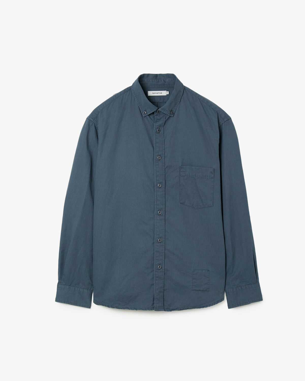DWELLER B.D. L/S SHIRT C/Li TWILL PIGMENT DYE