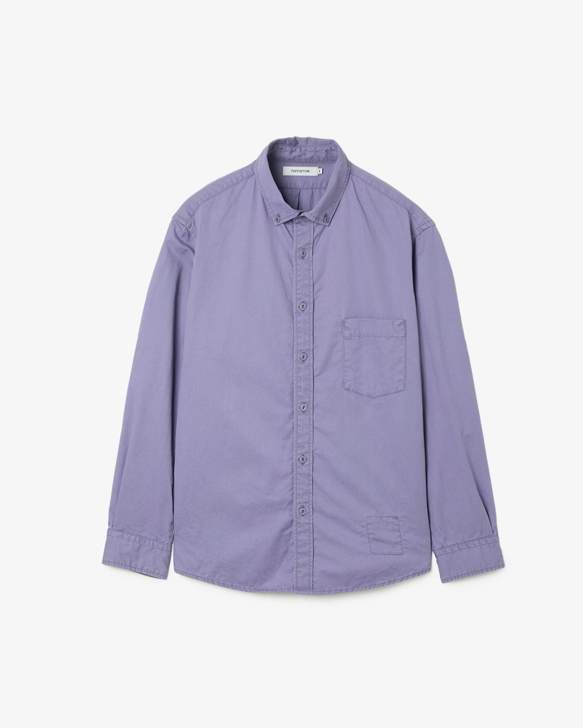 DWELLER B.D. L/S SHIRT C/Li TWILL PIGMENT DYE