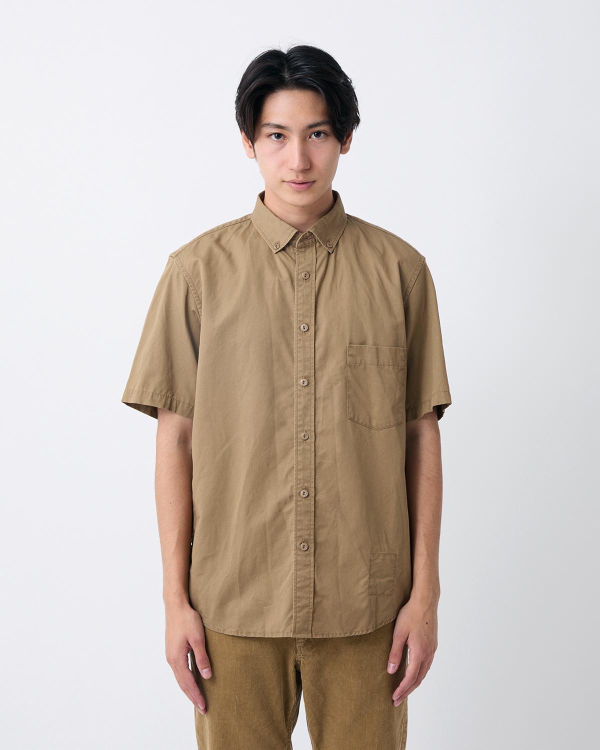 DWELLER B.D. S/S SHIRT C/Li TWILL PIGMENT DYE